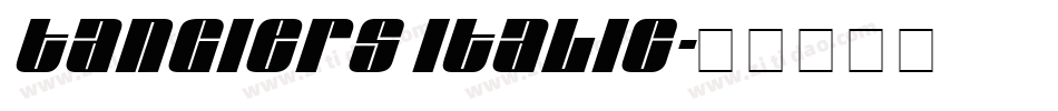 Tangiers Italic字体转换